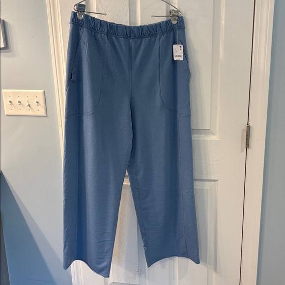 NWT Free People Intimately Don’t Wait Up Longe Pants in Harbor Combo, size L - Picture 5 of 12